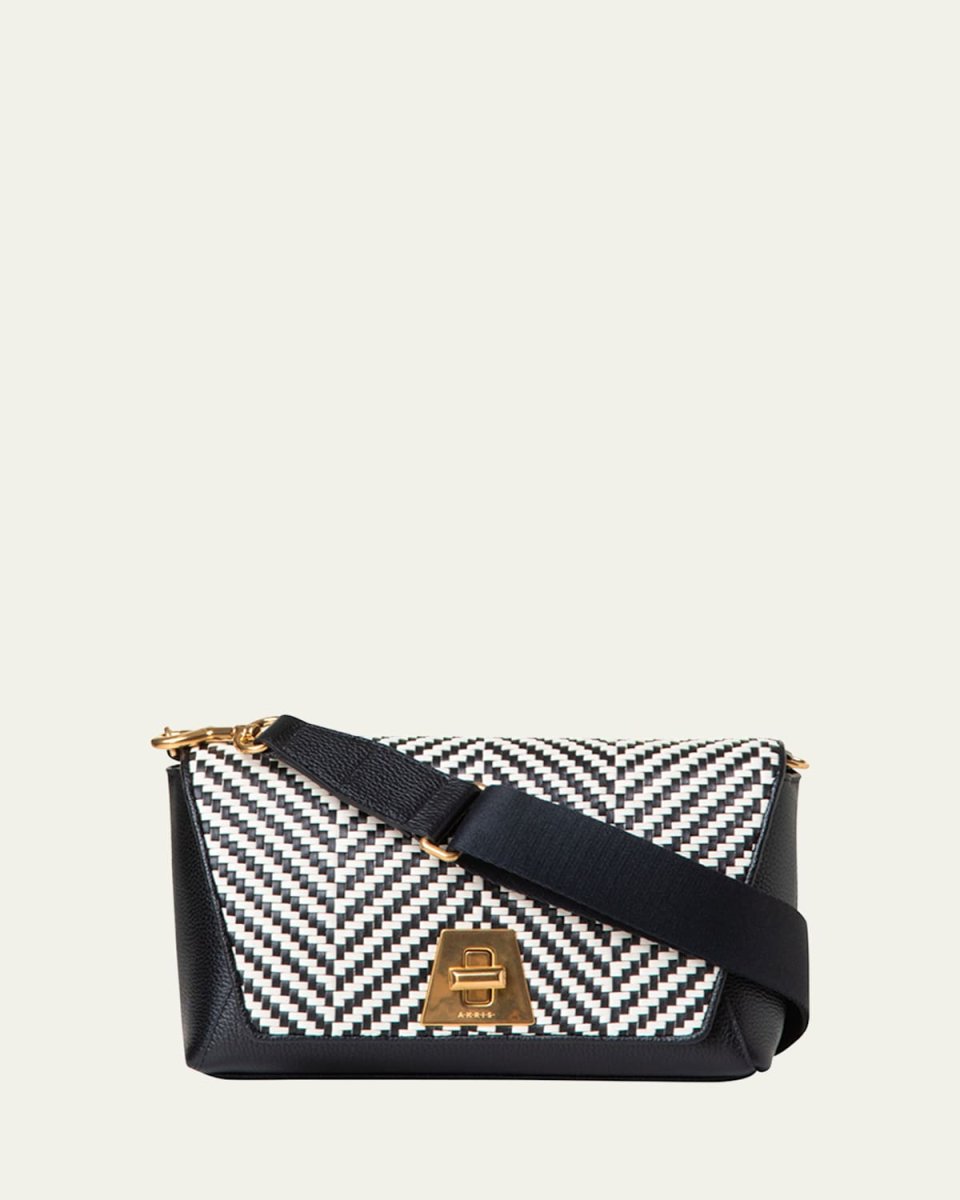 Anouk Small Braided Leather Crossbody Bag